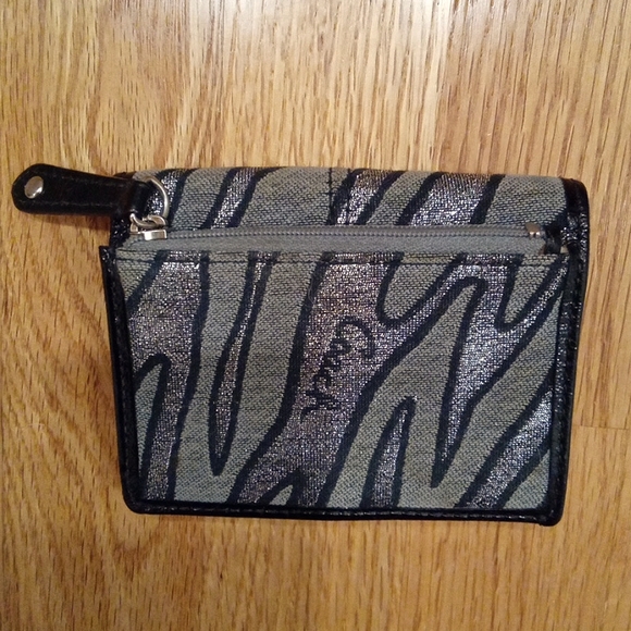 COACH Black Zebra Metallic Wallet - Picture 2 of 8